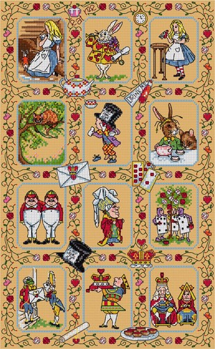 Alice wonderland sampler - alice, in