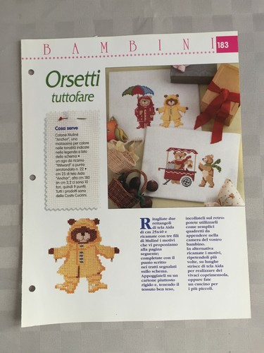 Schema punto croce bambini - schema,