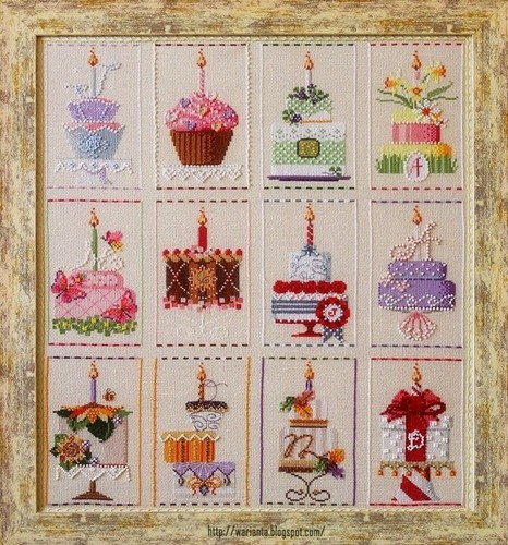 Year month birthday cakes - birthday,