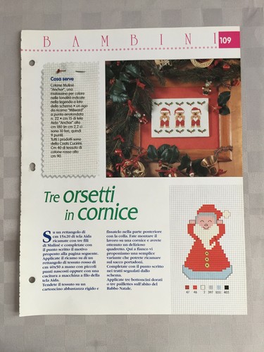 Schema punto croce bambini - schema,