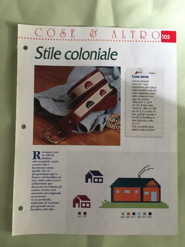 Schema punto croce ricamo - punto,