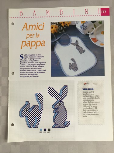 Schema punto croce bambini - schema,