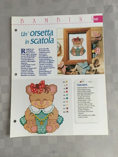 Schema punto croce bambini - schema,