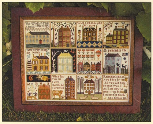 Cross stitch pattern sampler - cross,