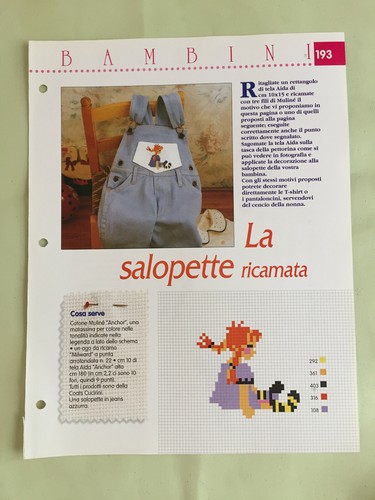 Schema punto croce - bambini, la