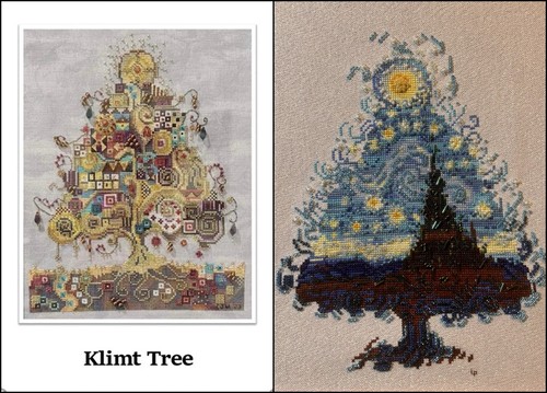 Set trees van gogh klimt - 2,