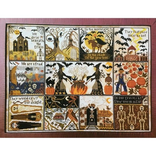 Halloween sampler quaker quilt - quaker,